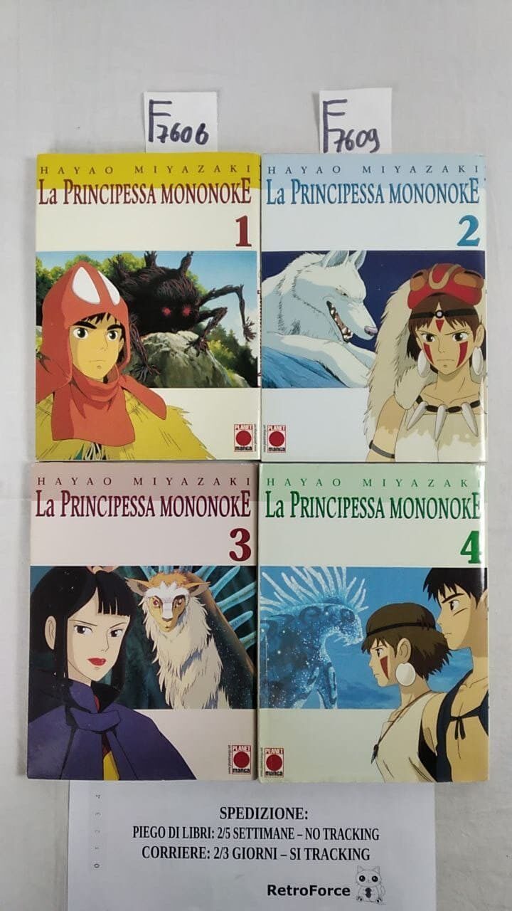 La Principessa Mononoke SERIE COMPLETA da n.1 a n.4, Hayao